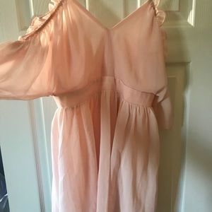 Soft pink sweetheart dress